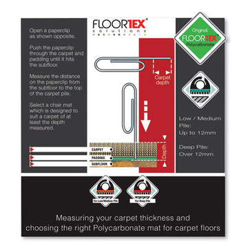 Floortex® Cleartex Unomat Anti-slip Chair Mat For Hard Floors-flat Pile Carpets, 60 X 48, Clear freeshipping - TVN Wholesale